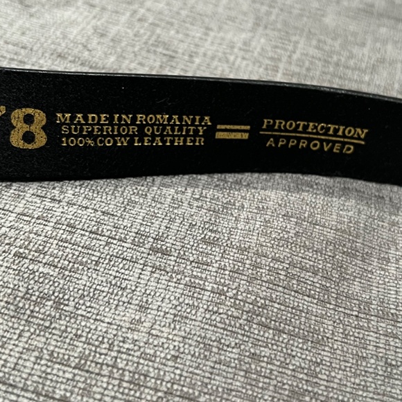 Diesel B-IANANA Black Leather Belt main image 5